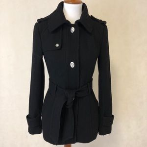 Women’s trench black coat xs